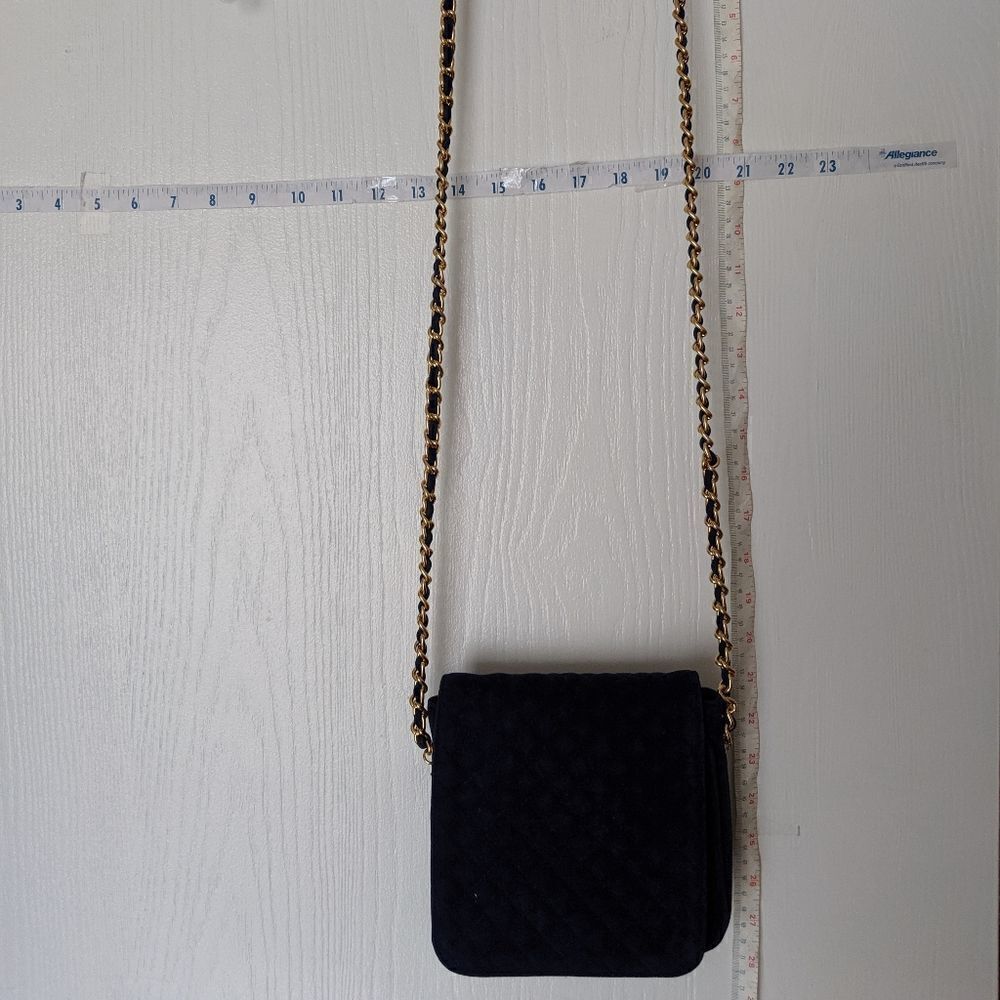 NEW WITHOUT TAGS AMANDA  SMITH  BLUE  VELVET DRESS PURSE